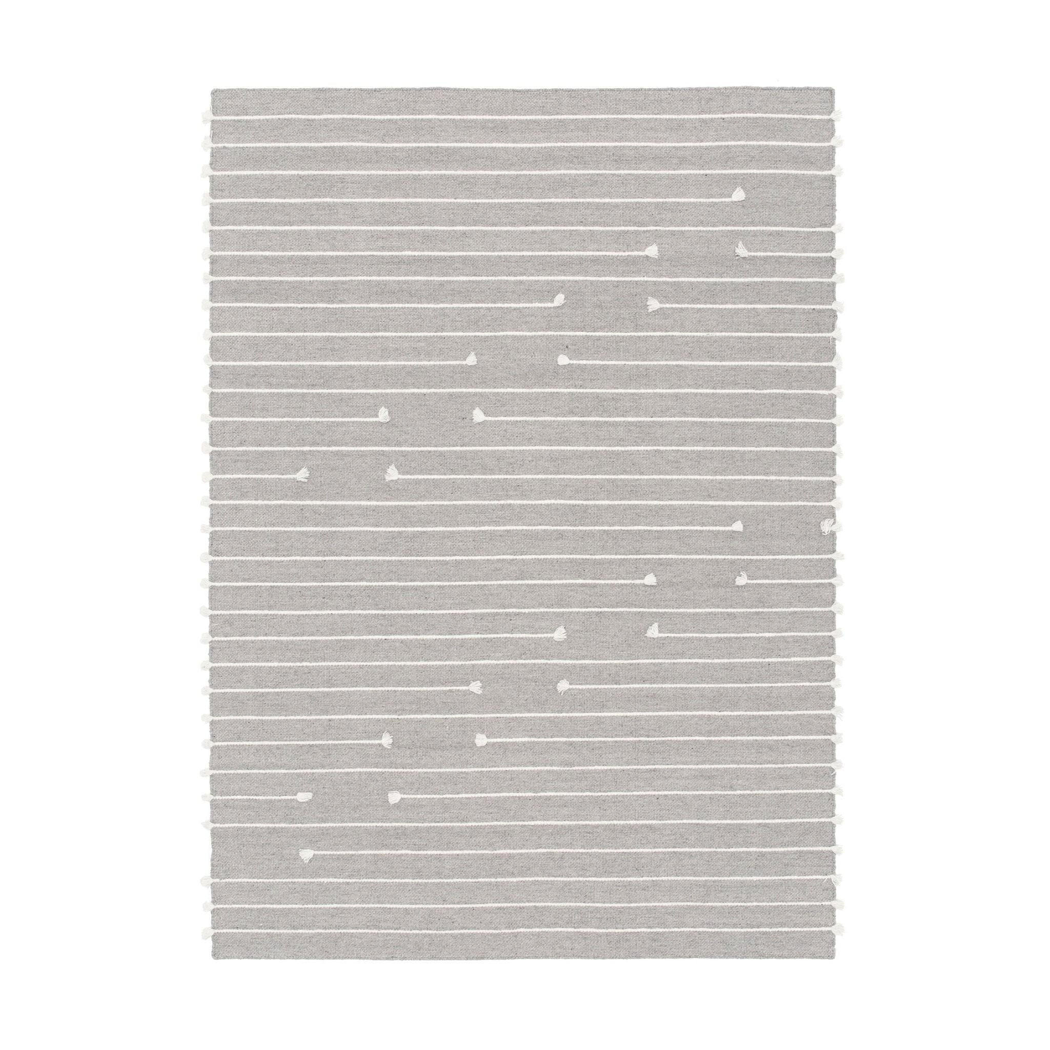 TEPPICH Natur Wolle grau - Grau, Naturmaterialien (120/170cm) - AFK Living