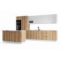 KÜCHENZEILE KS23-G380 - Zivora - Moderne Optik mit durchdachter Funktion - Eichefarben, Holz (380/213.3/56cm) - ROYAL24_MARKT