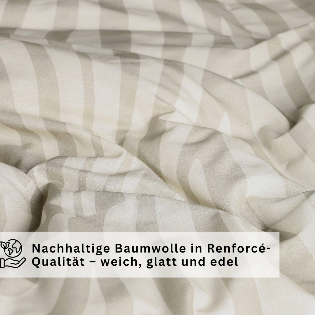 RENFORCÉ BETTWÄSCHE SALMLO - Beige, Textil (140/200cm) - Esprit