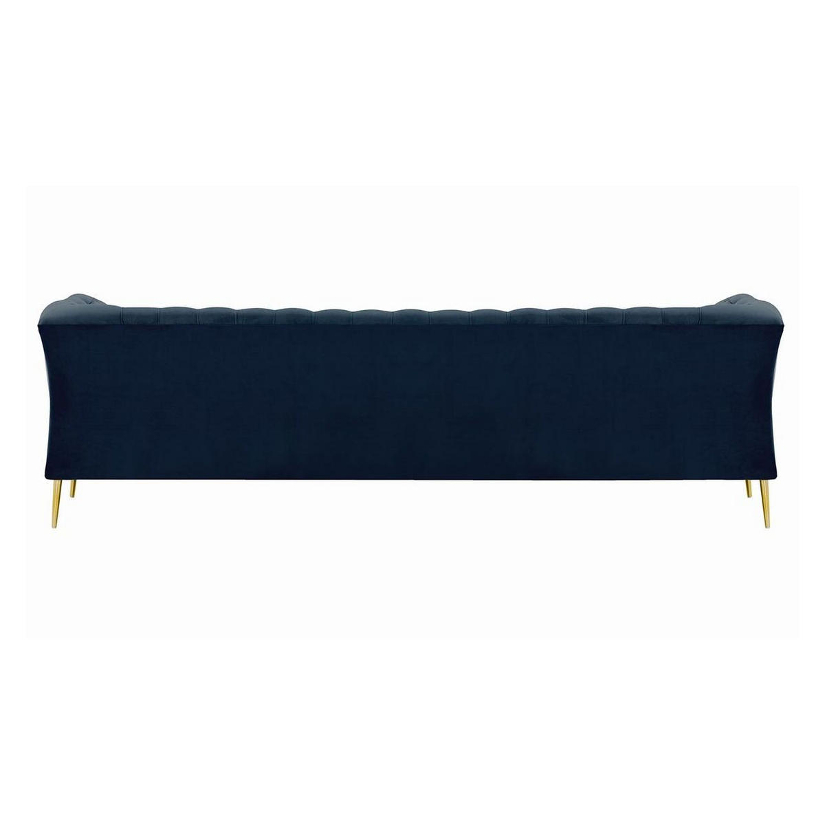 DREISITZER-SOFA Chesterfield Modern-Velluto 11 - Dunkelblau, Holz/Textil (248/74/80cm)