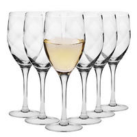 WEISSWEINGLÄSER ROMANCE, 6ER-SET, 270 ml HANDGEFERTIGT - Transparent, Glas (0.27L) - Krosno Glass