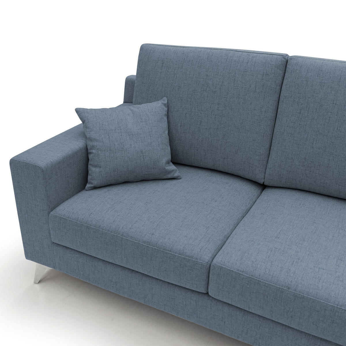 LINEARSOFA Michael - Blau, Textil (206/95/91cm) - Divani.store