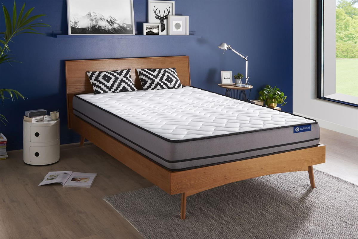 MATRATZE Actiflex night Taschenfederkern 200 x 200 cm h4 - Weiß, Textil (200/200cm) - ACTISOM
