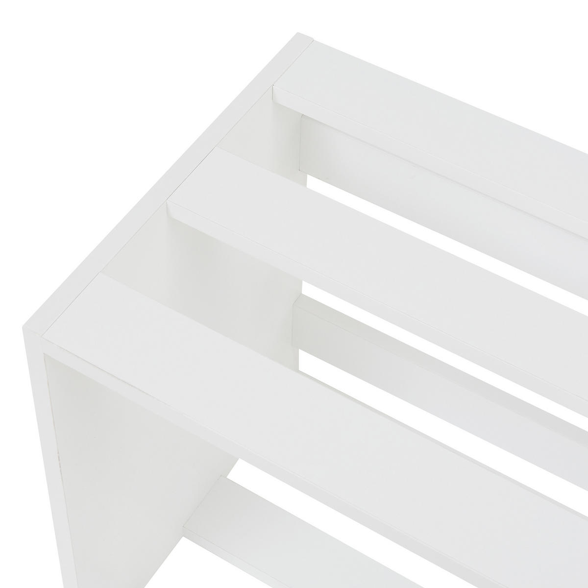 BEISTELLTISCH Rønde - Weiß, Holzwerkstoff (33/64/43cm) - [en.casa]