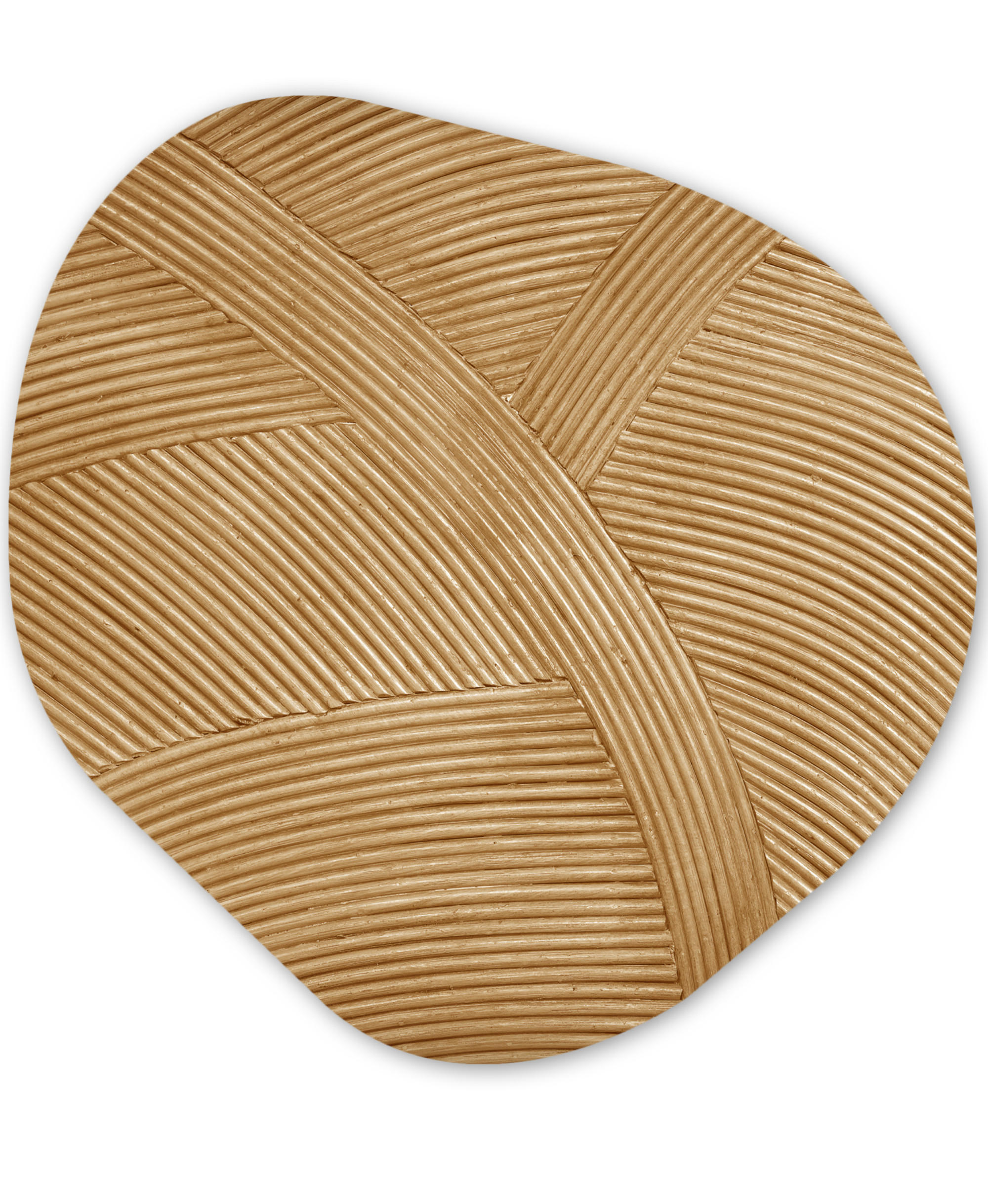 WANDBILD Struktur - Natur - Kunst - Rattan 60x60 cm - Naturfarben, Kunststoff (60/60cm) - MuchoWow