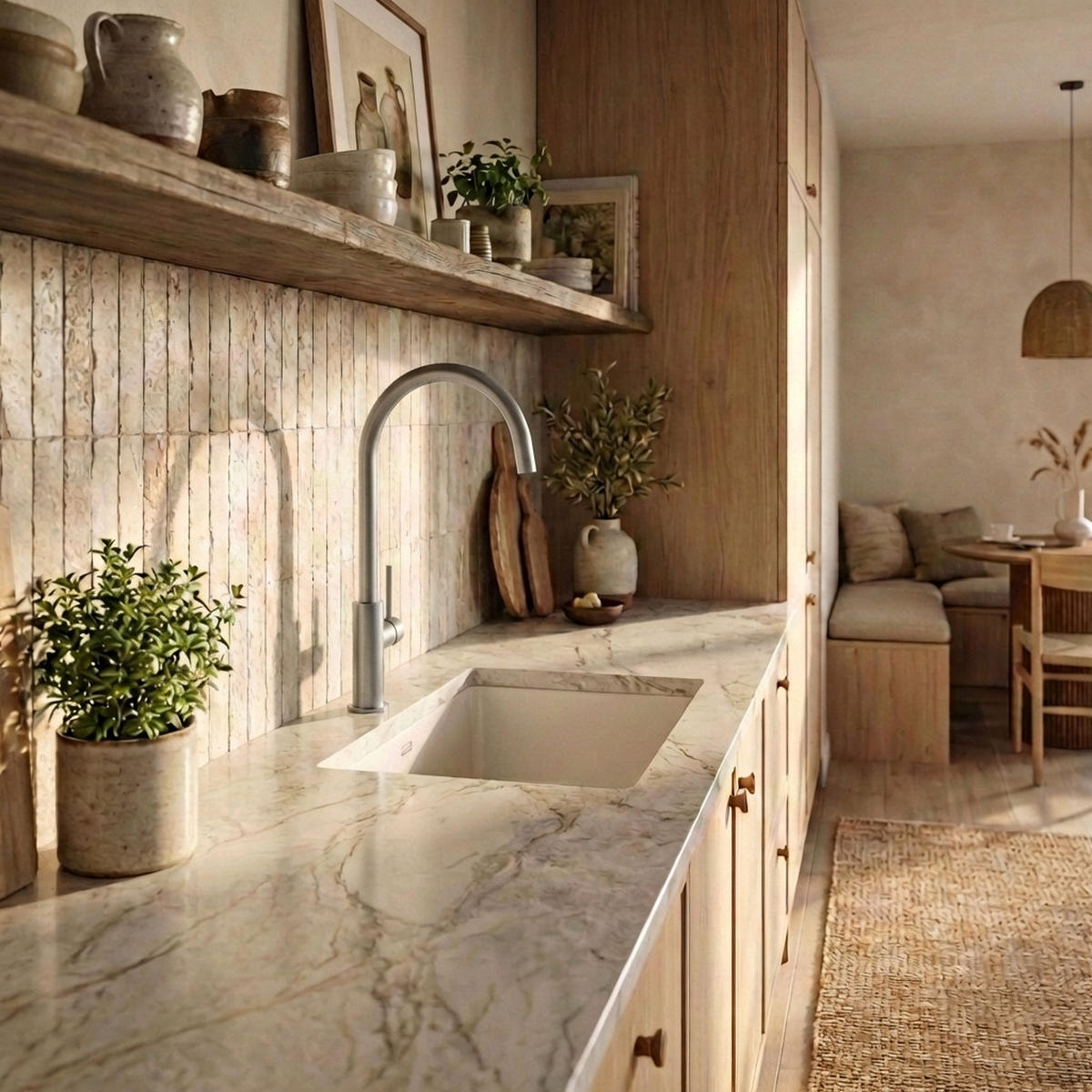 KÜCHENARMATUR Prestige SLIM Grau - Grau, Metall (23/42/23cm) - Granitan