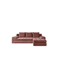 ECKSOFA TOMI Castel Korallenfarbe Rechts - Koralle, Holz (237/150cm) - Kaiser Möbel