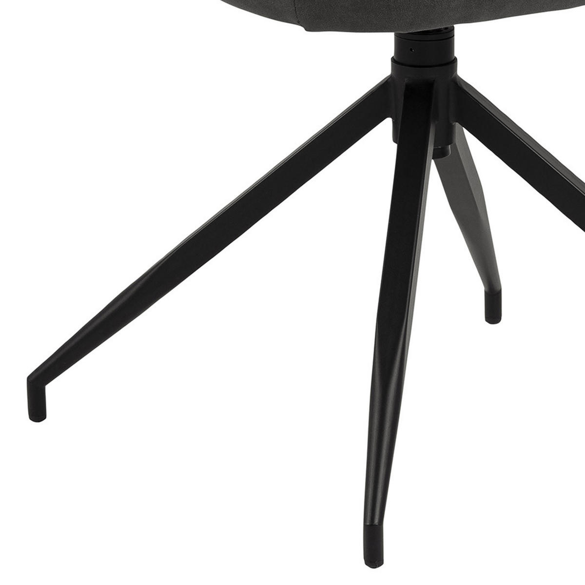 ARMLEHNSTUHL mit Drehfunktion grau - Grau, Holzwerkstoff (59/85/55cm) - ebuy24