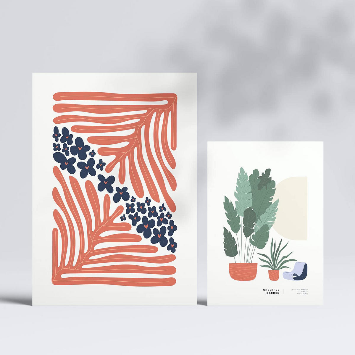 POSTER Set Mit 6 Minimalistischen Sommerkollektion A3 & A4 Rahmenlos - Klar, Papier (29/3cm) - Nacnic