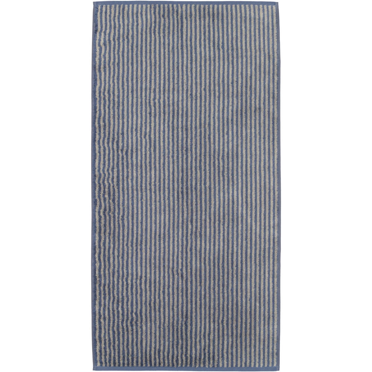 HANDTUCH TWO-TONE STRIPES 480 NACHTBLAU - 10 - Blau, Textil (50/100cm) - Cawoe