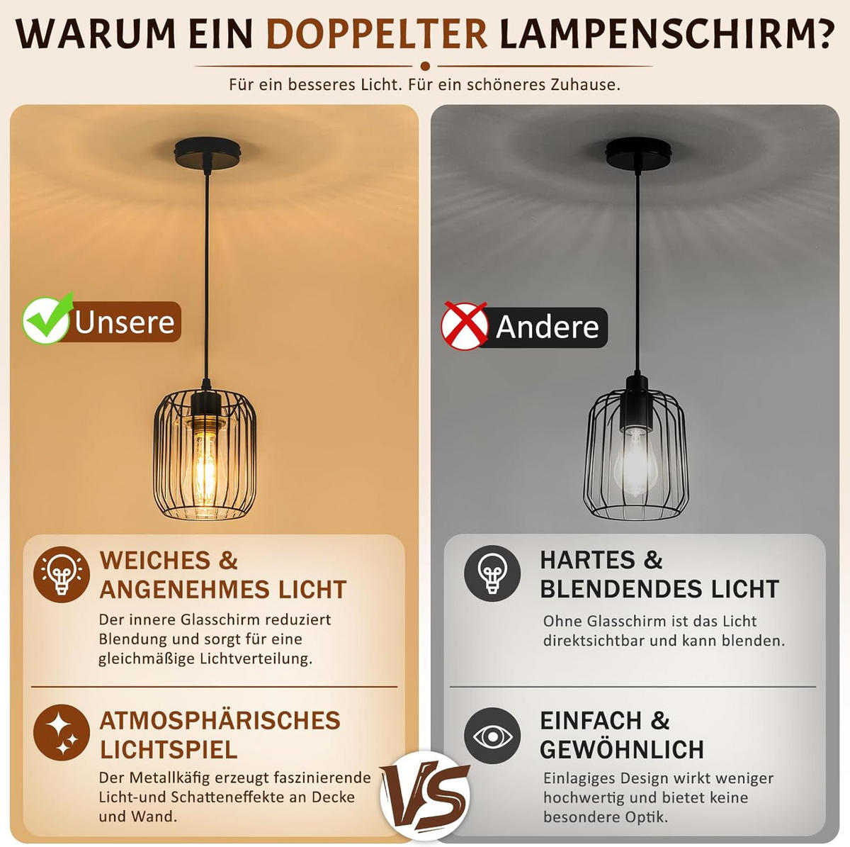 KRONLEUCHTER 10/8/150cm - Schwarz, Metall (8/10/150cm) - Nettlife