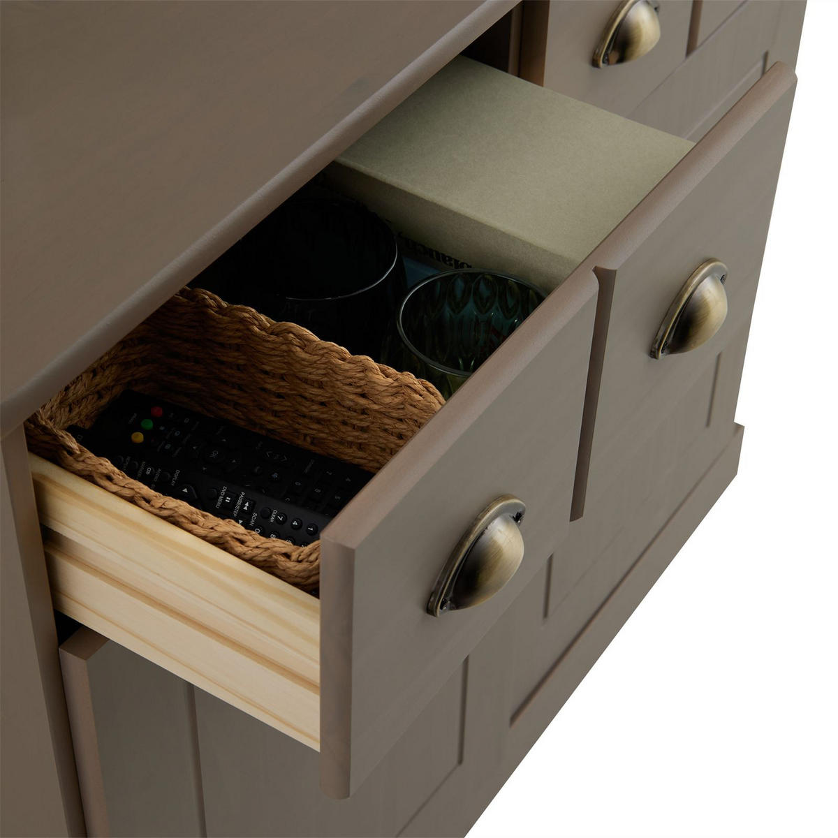 KOMMODE PARIS - Taupe, Holz (91/78/39cm) - IDIMEX