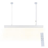 LED-PENDELLEUCHTE Revelli 106.5/7.5/3.3cm - Weiß, Metall (106.5/7.5/3.3cm) - Nettlife