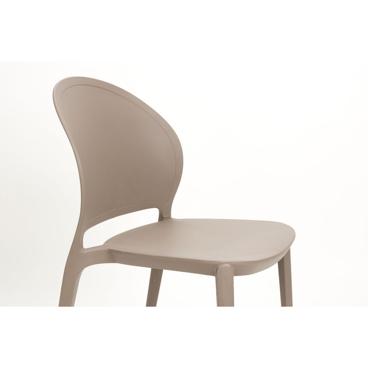 GARTENSTUHL Sjoerd Grau - 4 er Set - Grau, Kunststoff (45/82/52cm) - Housecraft Living