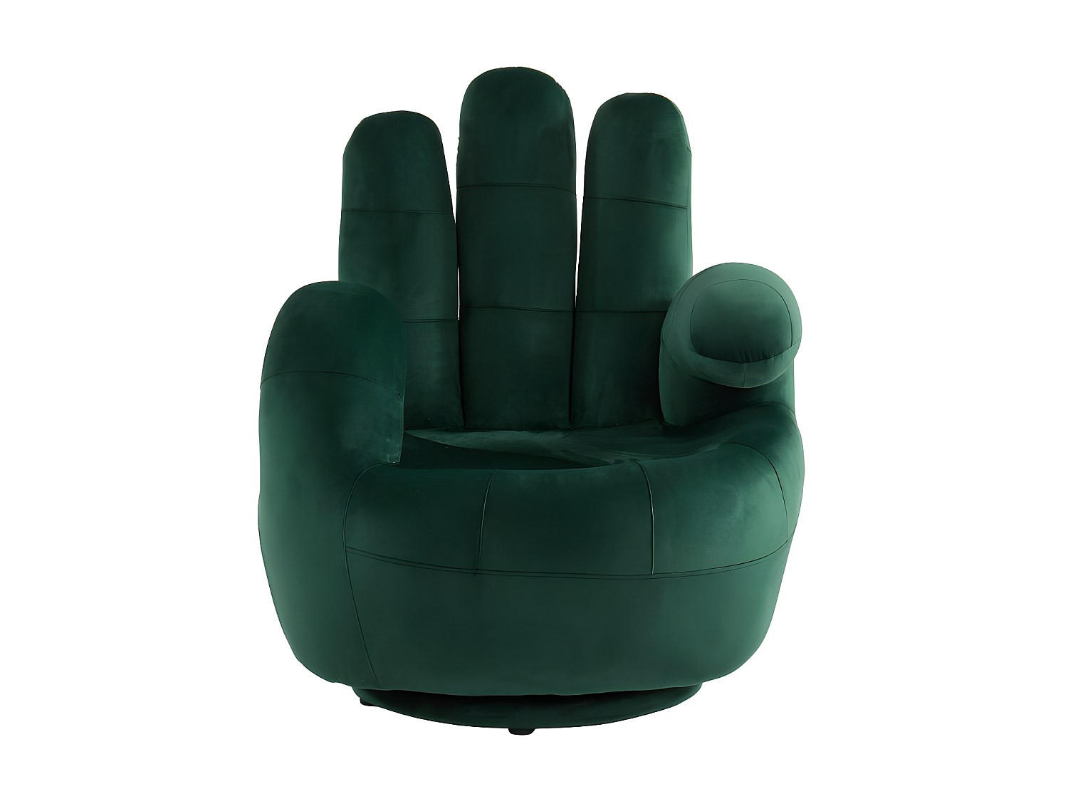 SESSEL mit gerader Rückenlehne - 1 Person - Stoff, Samt - Tannengrün - - Waldgrün, Textil (82/89/78cm) - Vente-Unique