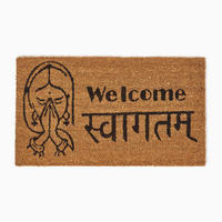FUSSMATTE Welcome/Swagat, Kokosfaser 40/70 cm - Naturfarben, Naturmaterialien (40/70cm) - Homescapes