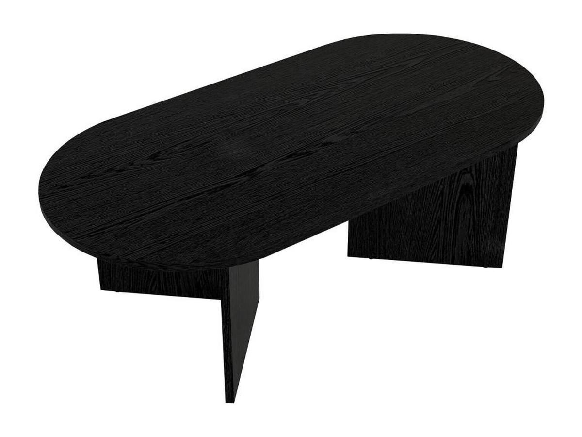 COUCHTISCH - Schwarz - TOPANIA - Schwarz, Holz (120/60/39.6cm) - Vente-Unique