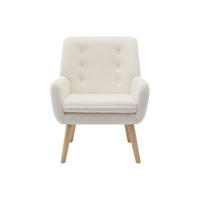 SESSEL mit gerader Rückenlehne - 1 Person - Stoff - Weiß - - Weiß, Textil (65/79/68cm) - Vente-Unique