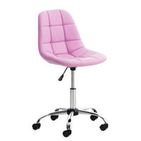 BÜROSTUHL Emily, Kunstleder Pink - Rosa, Textil/Metall (55/91/55cm) - TPFLiving