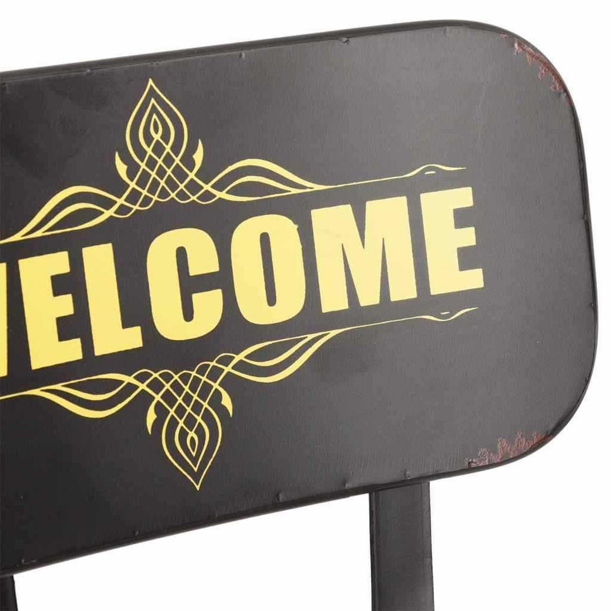 HOCKER aus Metall, rot, 46x40x100cm - Rot, Metall (46/100/40cm) - Wanderlust