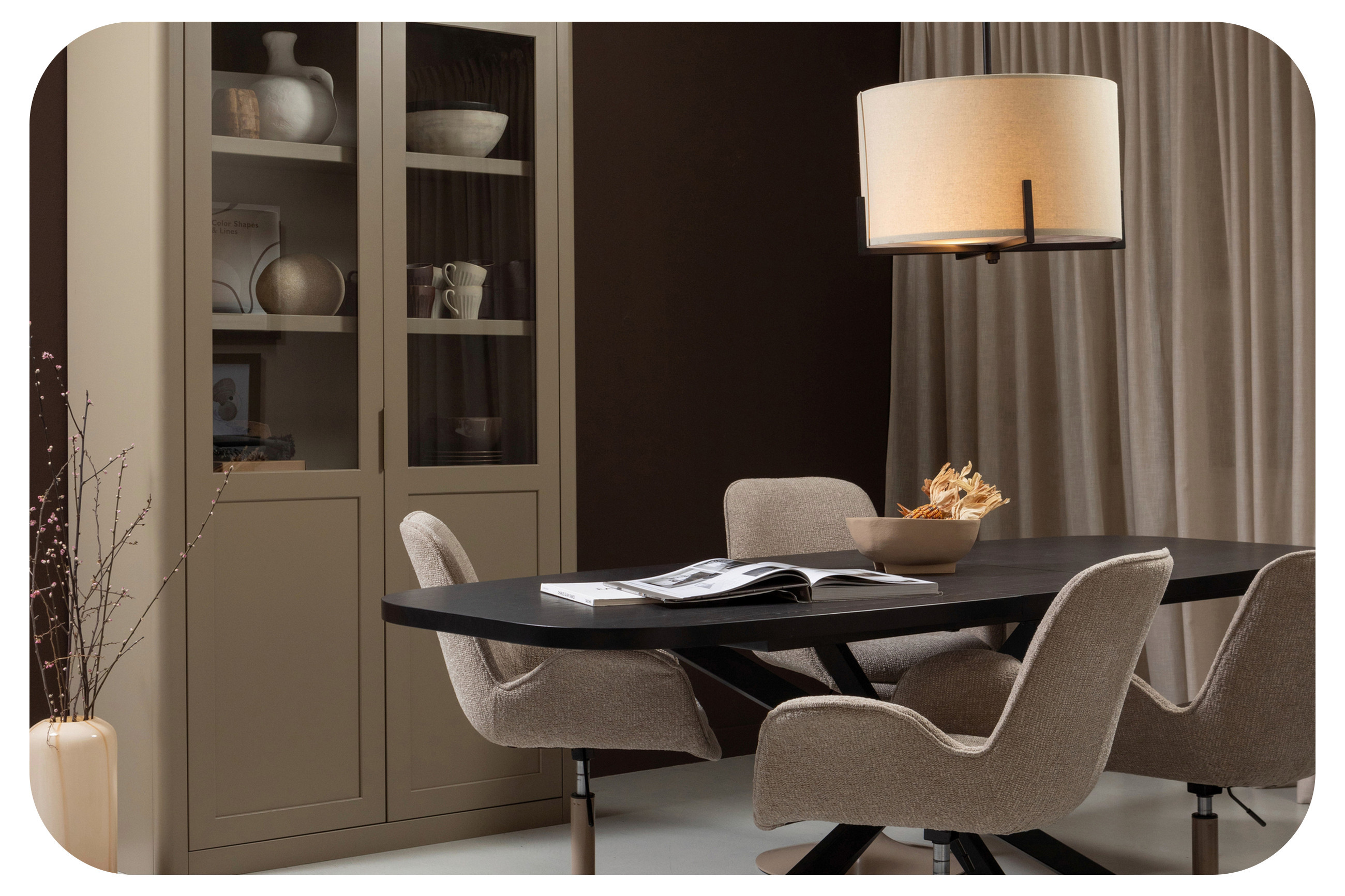 dining room in beige