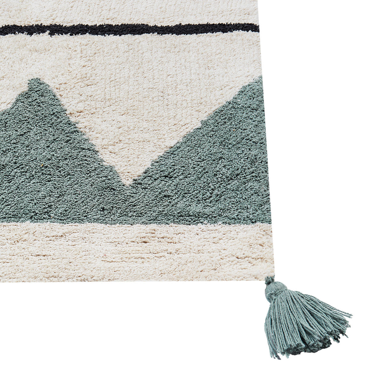 KURZFLOR-TEPPICH Beige 140/200 cm Alakol - Beige/Lila, Textil (140/200cm) - Beliani