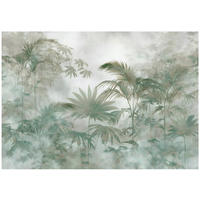 FOTOTAPETE Dschungel Blätter Grün 150x105 cm - Multicolor, Papier (150/105cm) - Wallarena