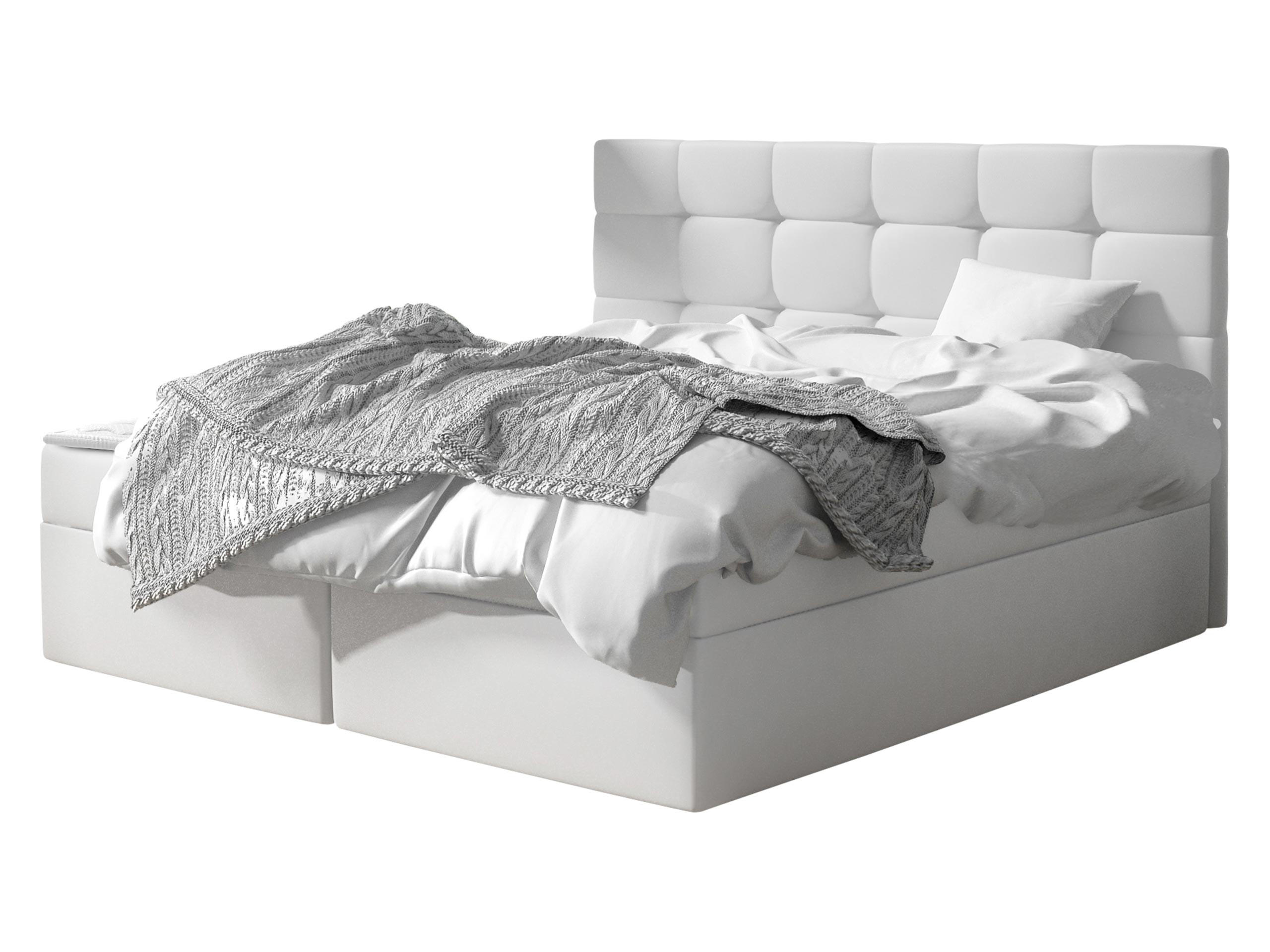 BOXBETT Luanda - Weiß, Holzwerkstoff (160/200cm) - MIRJAN24