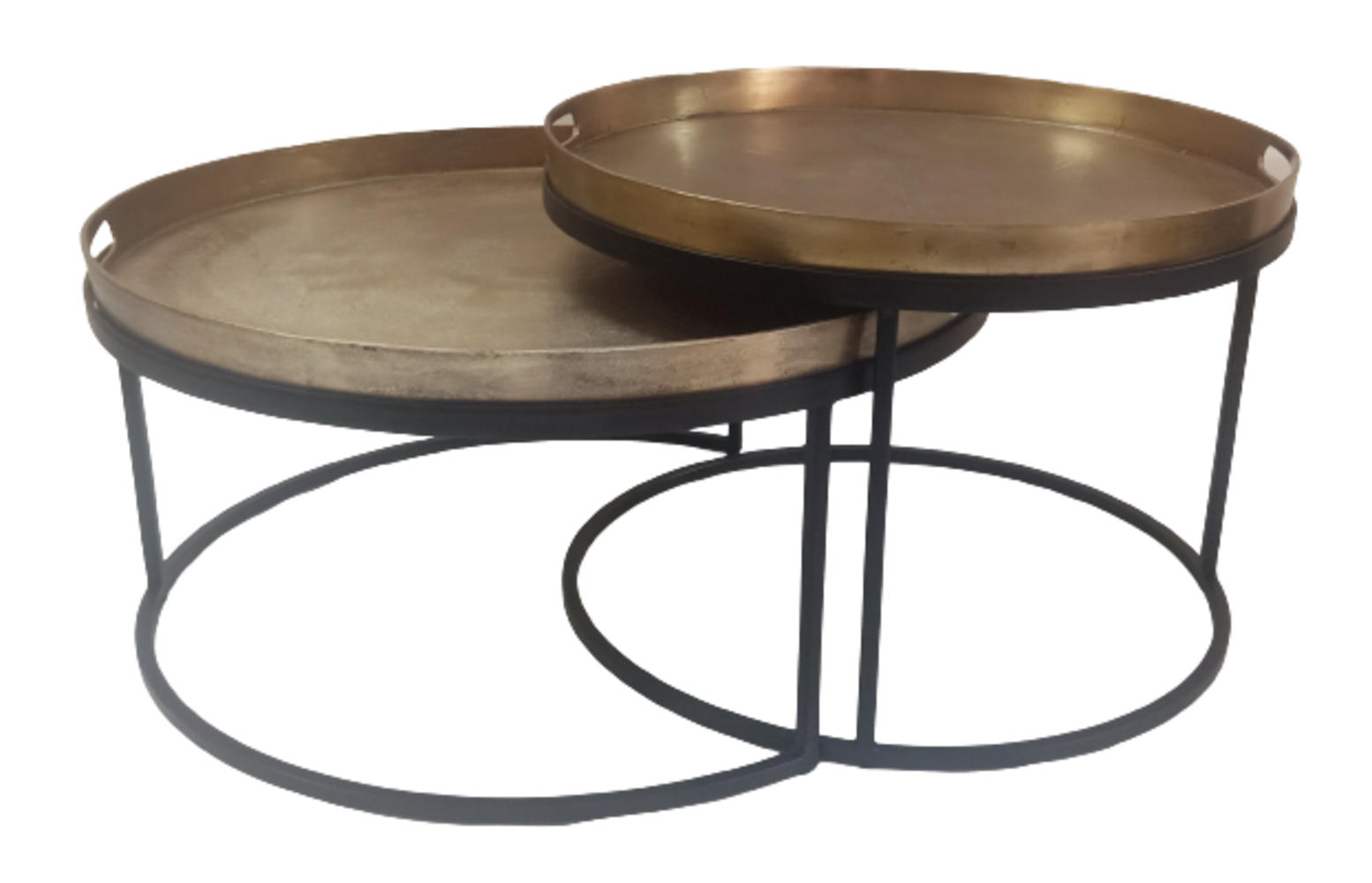 COUCHTISCH Chuck Metall 78 cm / 78 cm Messing - Messingfarben, Metall (78/78/45cm)