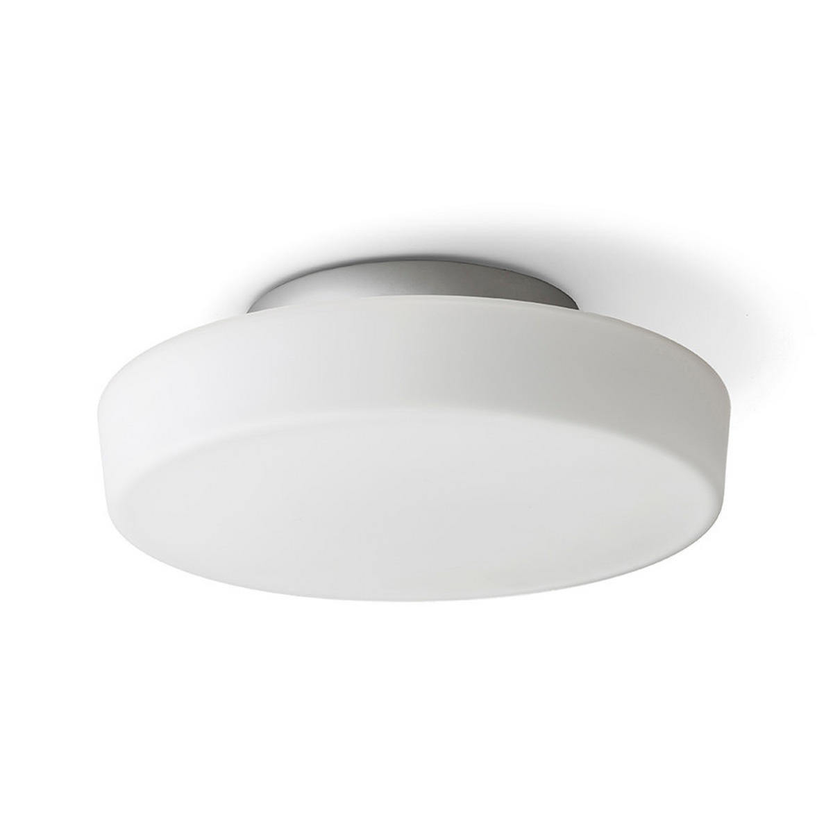 DECKENLEUCHTE ZARA LED 26 Opalglas 12 W IP44 - Chromfarben, Glas (26/26/9cm) - Rendl