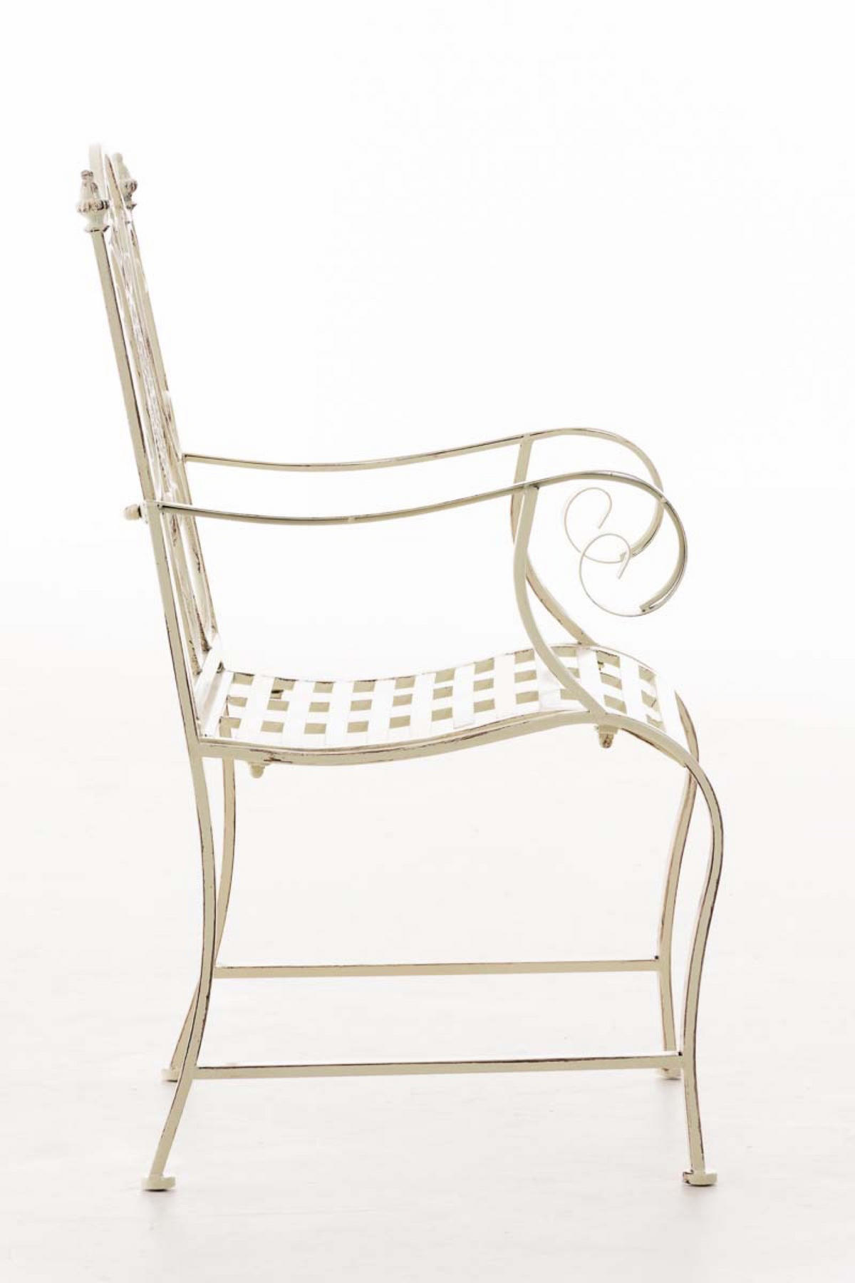 STUHL Pamela antik-creme - Naturfarben, Metall (62/94/53cm) - TPFGarden