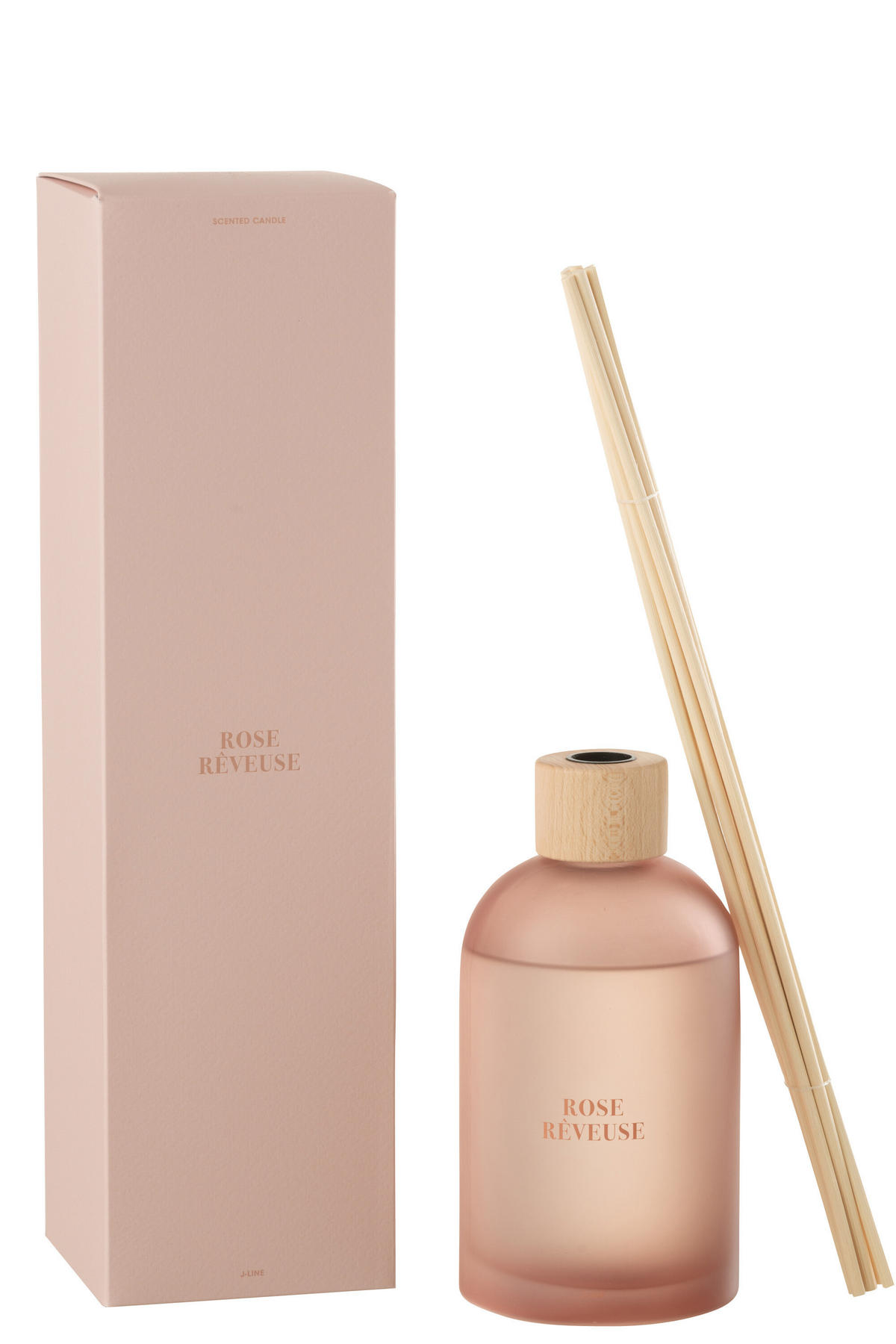 DUFTSPENDER HAUSPARFUM ACCORDS ESSENTIELS - Rosa - 550 ml - Pink, Paraffin (9.5/35.5/9.5cm) - J-Line