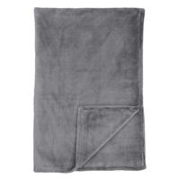 WOHNDECKE Mia - Velvet Soft - 150 x 200 cm - Dunkelgrau - Dunkelgrau, Textil (150/200cm) - SCHIESSER