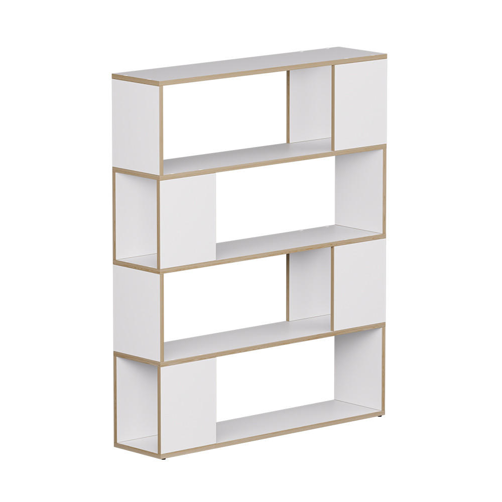 RAUMTEILER Eneos Weiß/Eiche 100 x 124.5 cm - Eichefarben/Weiß, Holzwerkstoff (100/124.5/24cm) - Vicco