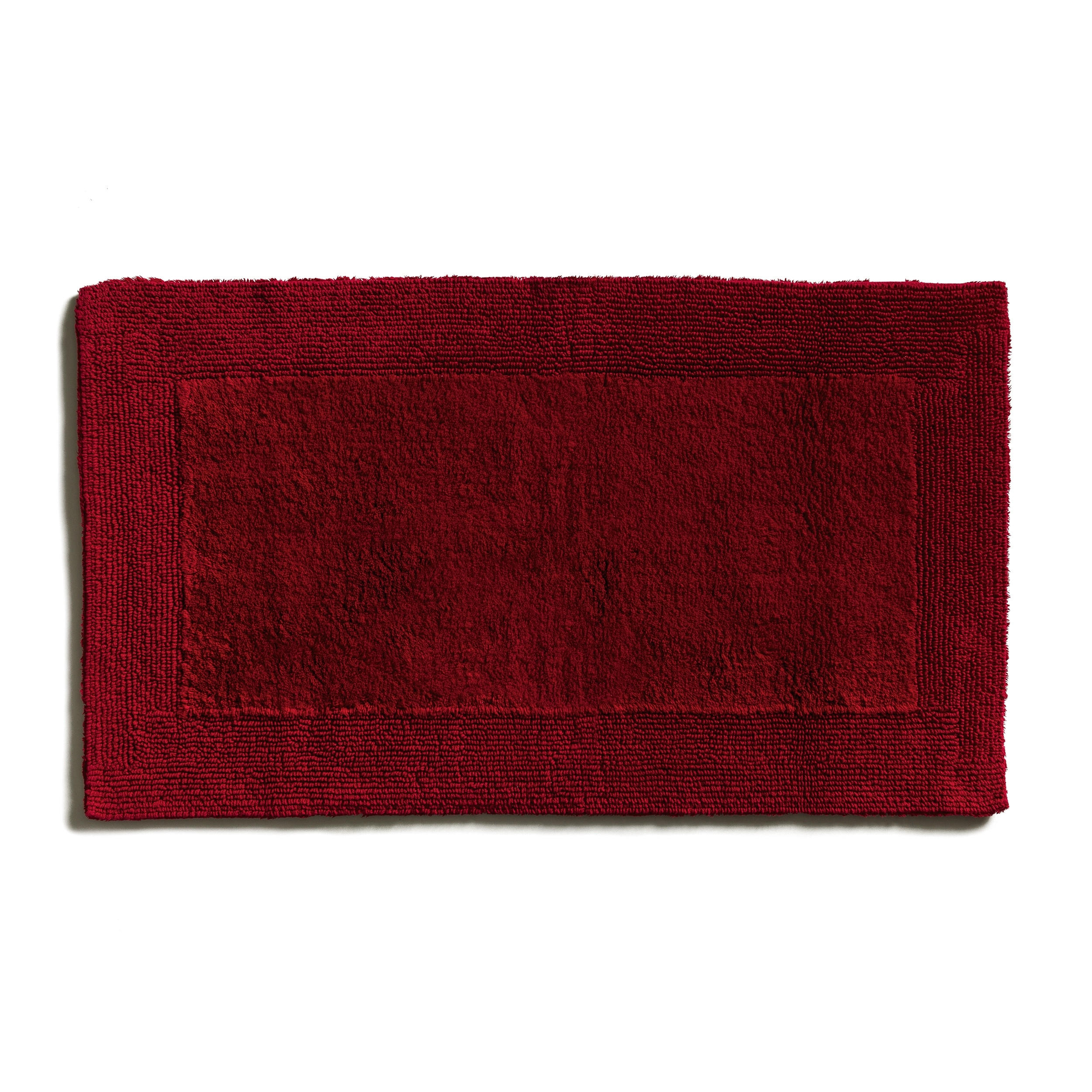 BADEMATTE DOUBLEFACE - Rot, Textil (60/100cm) - MÖVE