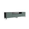 TV-SCHRANK CALI - Schwarz/Grün, Holzwerkstoff (200/53/41cm) - Meblini
