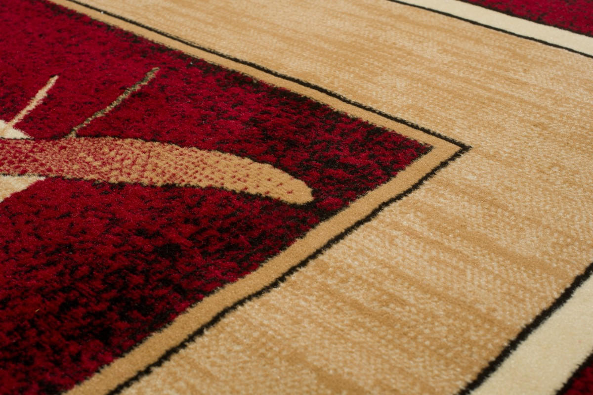 TEPPICH ATLAS Rot Beige 300/400 cm - Beige/Rot, Textil (300/400cm) - Tapiso