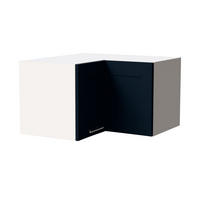 ECKHÄNGESCHRANK Oslo W12/60/36 Weiß / Indigo Matt 60 / 60 / 36cm - Weiß/Dunkelblau, Holz/Holzwerkstoff (60/36/60cm) - Feldmann-Wohnen