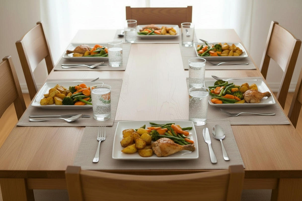 ESSTELLER Yong Squito Speiseteller, 26 x 26 cm, Weiß, 6 Stück - Weiß, Keramik (26/26/21cm)