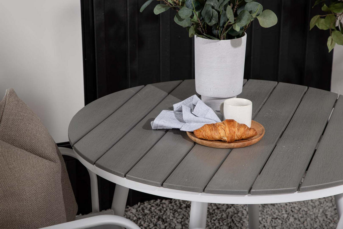 GARTENSET weiß - Weiß, Holzwerkstoff - ebuy24