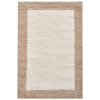 KOUPELNOVÁ PŘEDLOŽKA Hnědá/Béžová 60/90 cm Bavlna Kabri - hnědá/béžová, textil (60/90cm) - Beliani