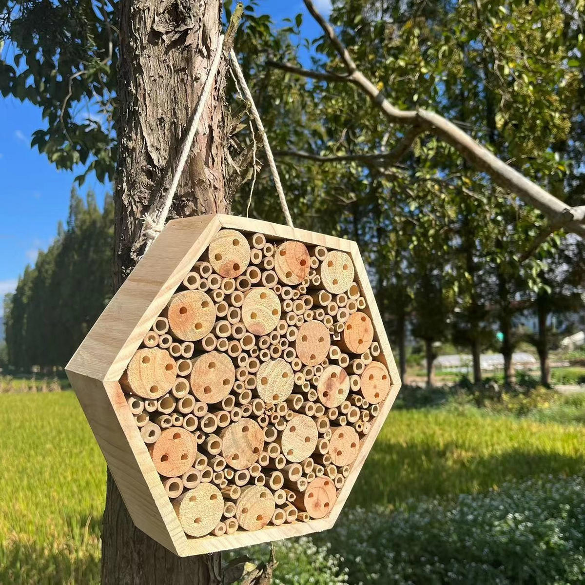 INSEKTENHOTEL 26/8/26 cm - Naturfarben, Holz (8/26/26cm) - Authentics