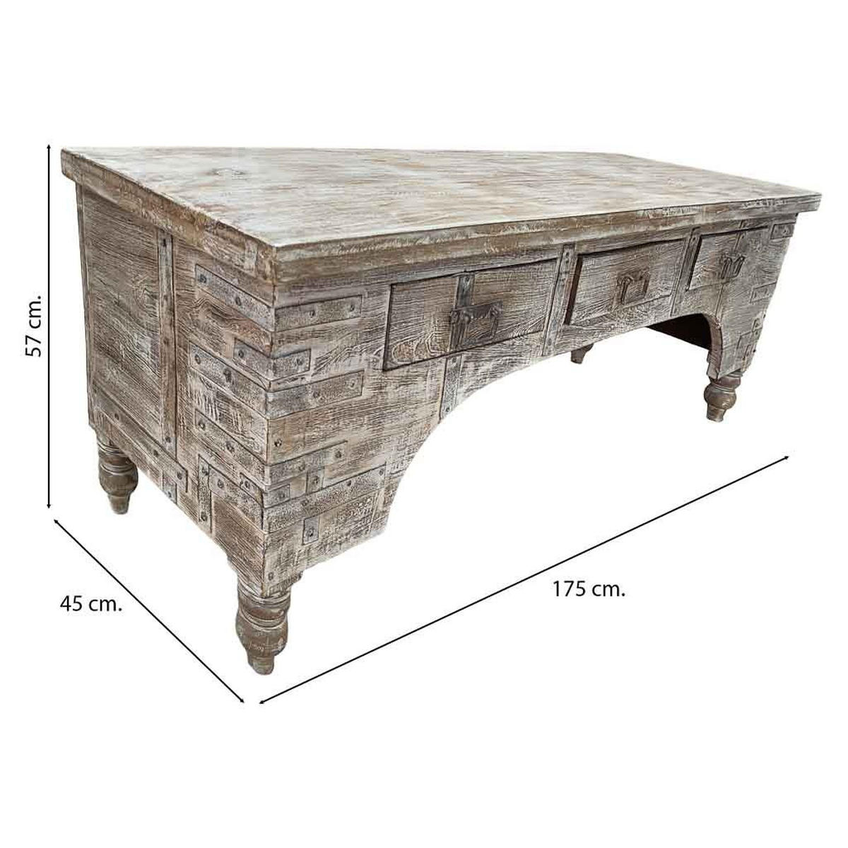 TV-LOWBOARD aus Holz, 175x45x57cm - Braun, Holz (175/57/45cm) - Wanderlust