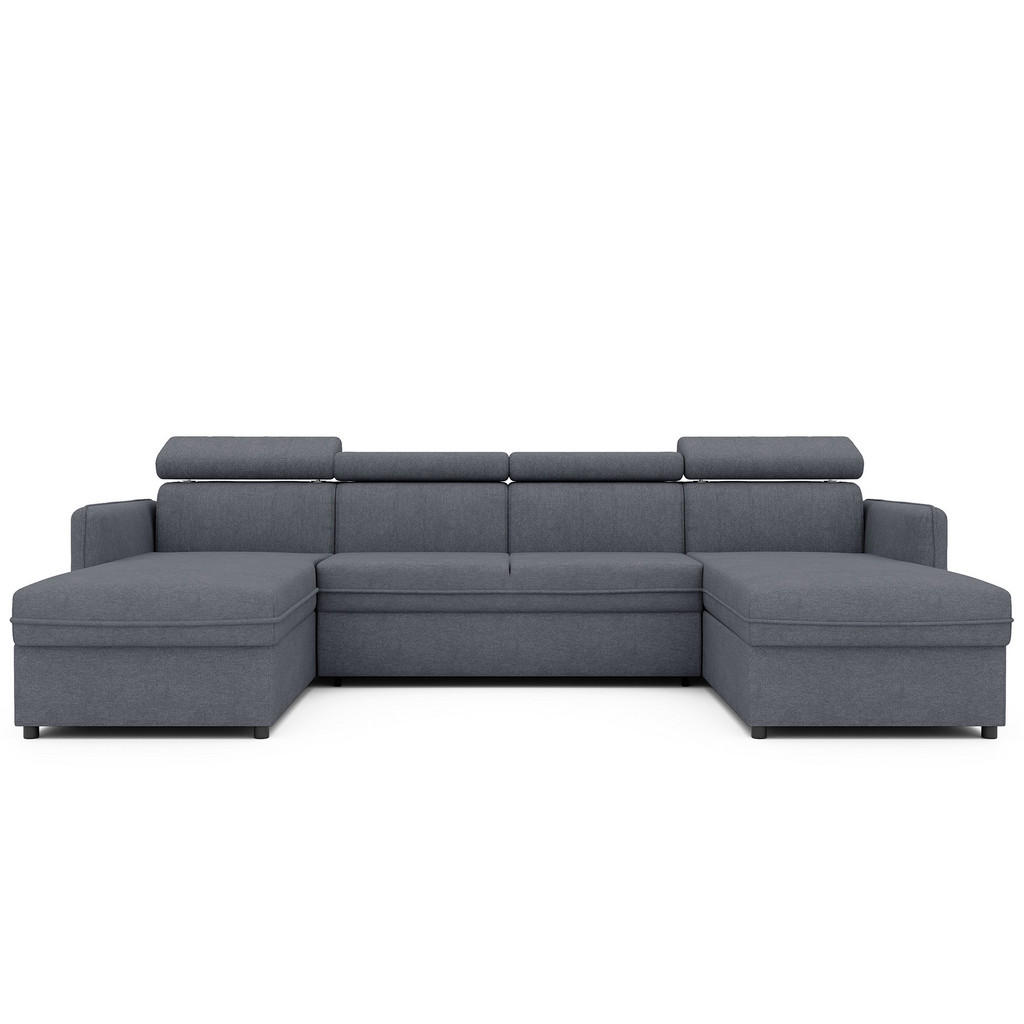 Thumbnail - Idohome Wohnlandschaft, Dunkelgrau, Holzwerkstoff, 4-Sitzer, 286x60x166 cm, Wohnzimmer, Sofas & Couches, Wohnlandschafte...