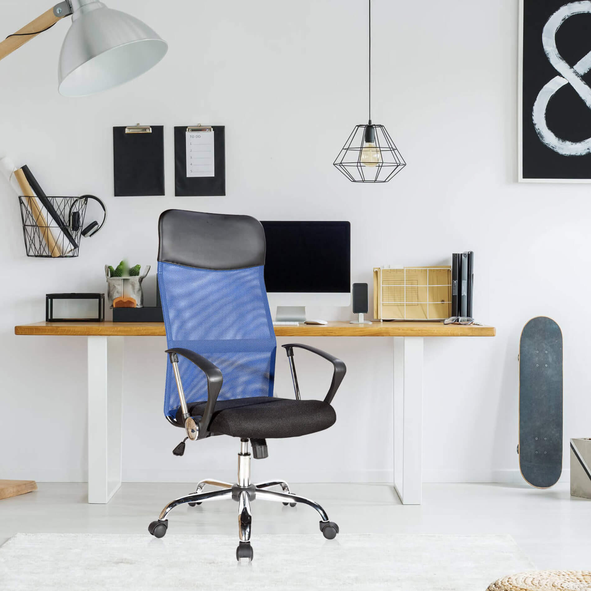 SCHREIBTISCHSTUHL Schwarz 59/58/123 cm - Schwarz, Textil (59/123/58cm) - Mobili Rebecca