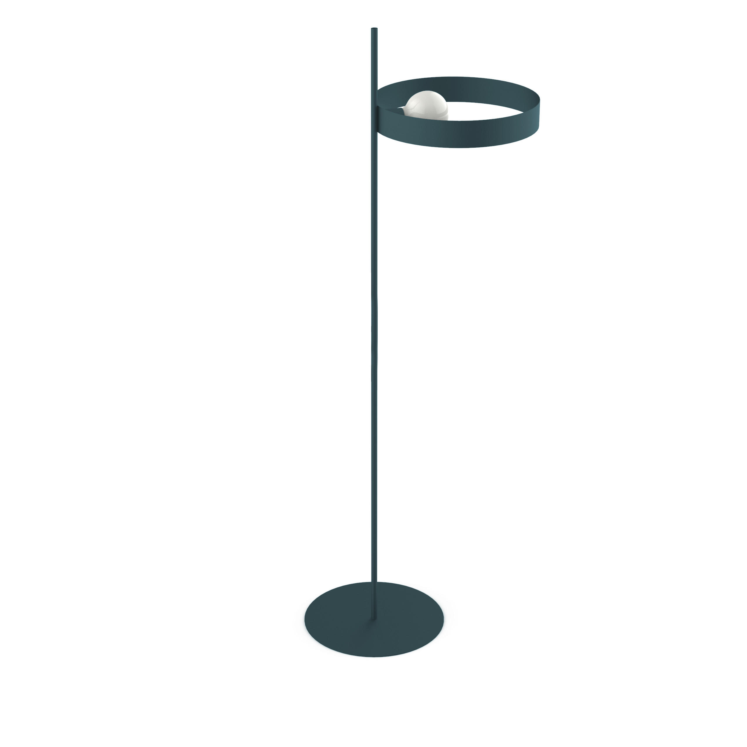 STEHLEUCHTE - Blau, Metall (40/40/165cm) - Lumicom