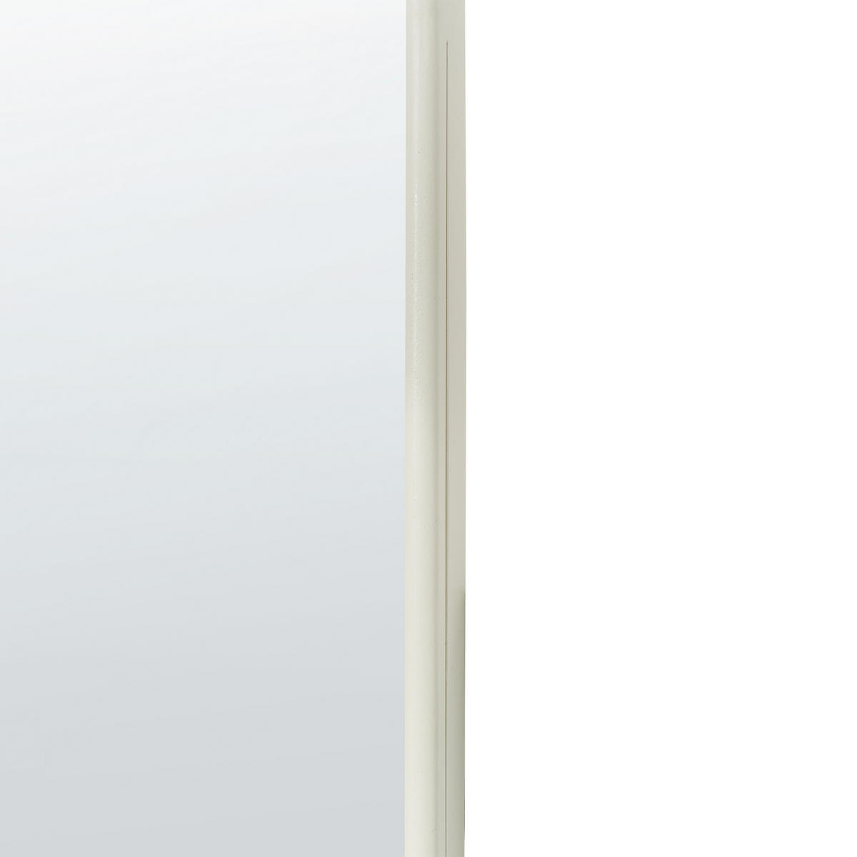 WANDSPIEGEL Metall weiß 45/145 cm Abzac - Weiß, Metall (45/145/3cm) - Beliani