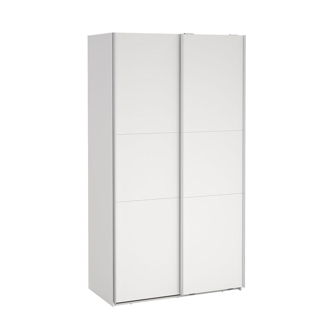 SCHIEBETÜRENSCHRANK, Como, Weiß, Holzwerkstoff, 119 x 67 x 221 cm - Weiß, Holzwerkstoff (119/221/67cm) - ebuy24