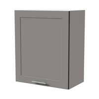 HÄNGESCHRANK Oslo W2/60 Weiß / Dust Grey Matt 60 / 32,5 / 72cm - Weiß/Grau, Holz/Holzwerkstoff (60/72/32.5cm) - Feldmann-Wohnen