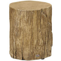 BEISTELLTISCH DE-08804 Baumstumpf-Optik aus Beton Braun - Naturfarben, Stein (37/37/43cm) - ComfortXL